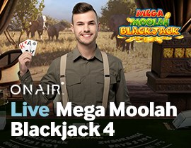 Mega Moolah Blackjack 4 - On Air Entertainment