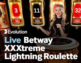 BETWAY XXXtreme Lightning Roulette - Evolution